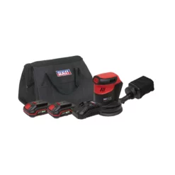 Sealey CP20VOSKIT 20V Cordless 125mm Orbital Palm Sander Kit With 2x 2.0Ah Batteries