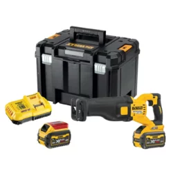 DeWalt DCS389X2-GB 54V XR Flexvolt Brushless Reciprocating Saw Kit With 2x 9.0Ah Batteries