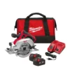 Milwaukee M18 HD18 CS 18V 165mm Circular Saw For Wood And Plastic With 2x 4.0Ah Batteries