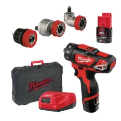 Milwaukee M12 BDDXKIT-202C 12V Sub Compact Drill Driver With Removable Chuck & 2x 2.0Ah Batteries