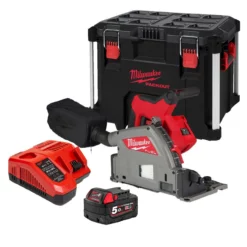 Milwaukee M18 FPS55-501X 18V FUEL™ 55mm Brushless Plunge Saw With 1x 5.0Ah Battery