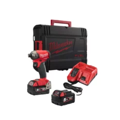 Milwaukee M18 FQID-502X 18V Fuel Surge 1/4" Hex Hydraulic Impact Driver With 2x 5.0Ah Batteries