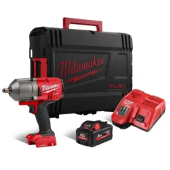 Milwaukee M18 ONEFHIWF12-551X 18V Fuel ONE-KEY Brushless 1/2" Impact Wrench With Friction Ring Kit & 1x 5.5Ah Battery