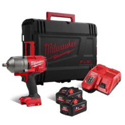 Milwaukee M18 ONEFHIWF12-552X 18V Fuel ONE-KEY Brushless 1/2" Impact Wrench With Friction Ring Kit & 2x 5.5Ah Batteries