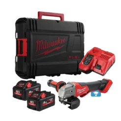 Milwaukee M18 ONEFSAG115XPDB-802X 18V Cordless One-Key 115mm Angle Grinder With 2x 8.0Ah Batteries