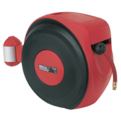 Sealey SA821 Air Hose Reel Auto-Rewind Control 10m Ø8mm ID - PU Hose