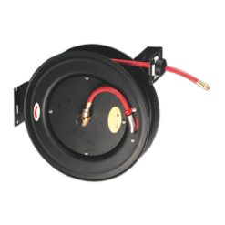 Sealey SA85 Retractable Air Hose Steel Reel 20m Ø10mm ID Rubber Hose