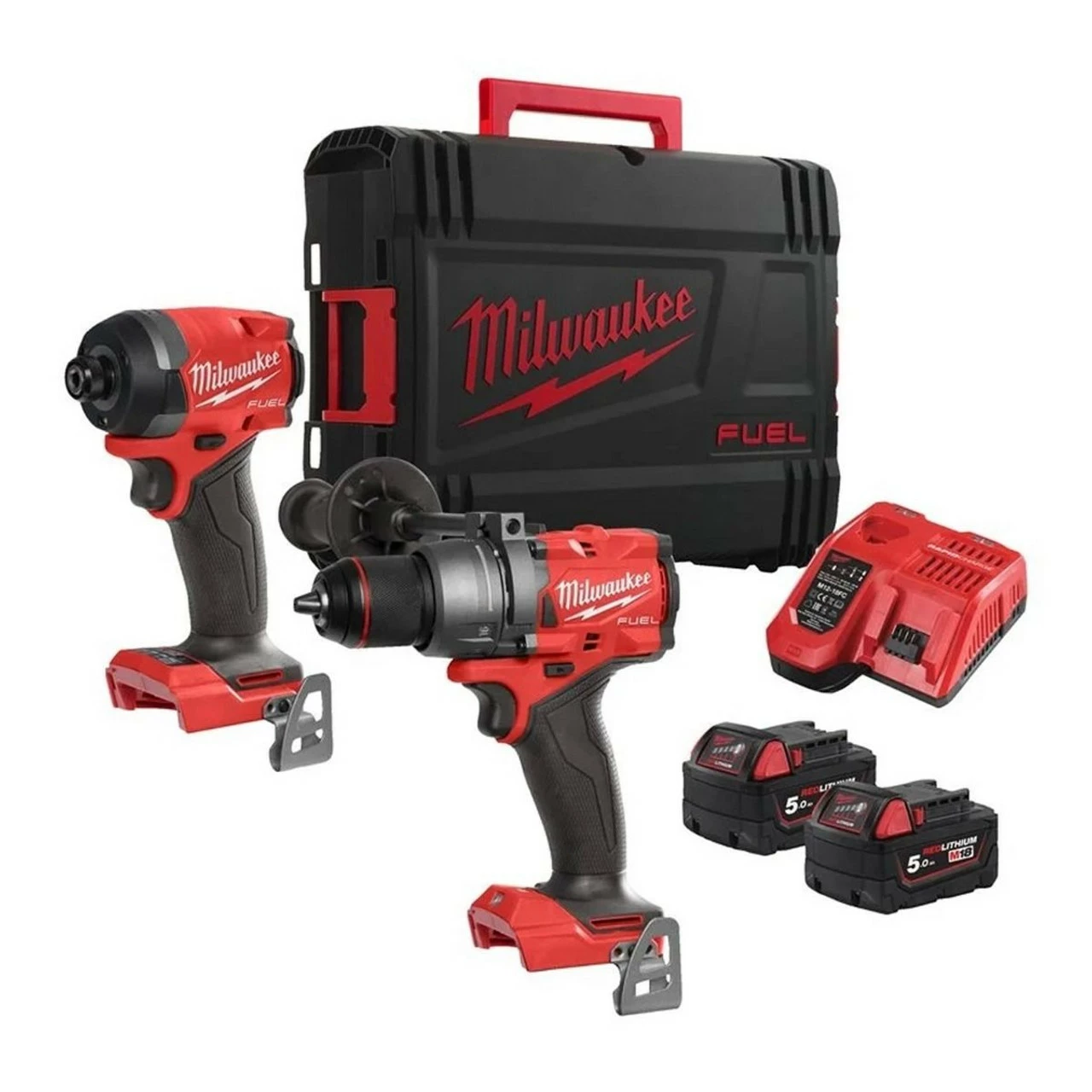 Milwaukee M18 FPP2A3-502X 18V Fuel Twin Pack With 2x 5.0Ah Batteries